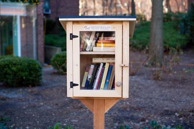 StuyTown Little Library Front View 1000x666px