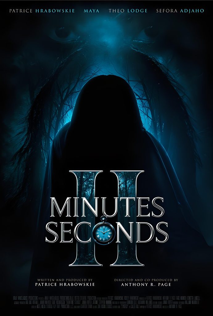 Official poster for MINUTES II SECONDS, a PVIFF 2026 finalist short film directed by Anthony R. Page.